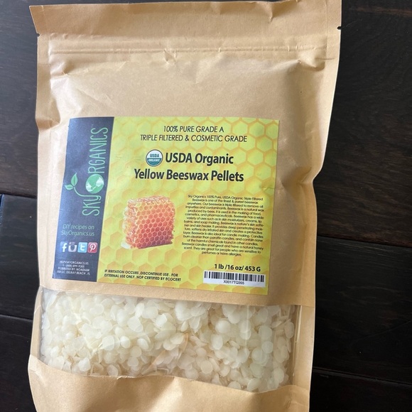 Sky Organic yellow beeswax pellets NWT - Picture 2 of 3